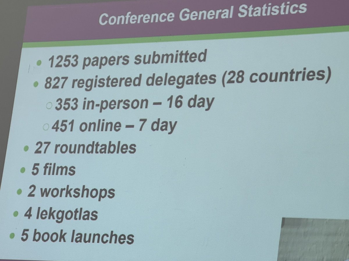 Prof_IKNyamongo's tweet photo. And the statistics are in from the World #Anthropology Congress 2024. #IUAES #WCAA #WAU. @IAGAS_UON @Anthrokenya @manyamongo @Wuodlundha https://t.co/i0IInoVuAZ