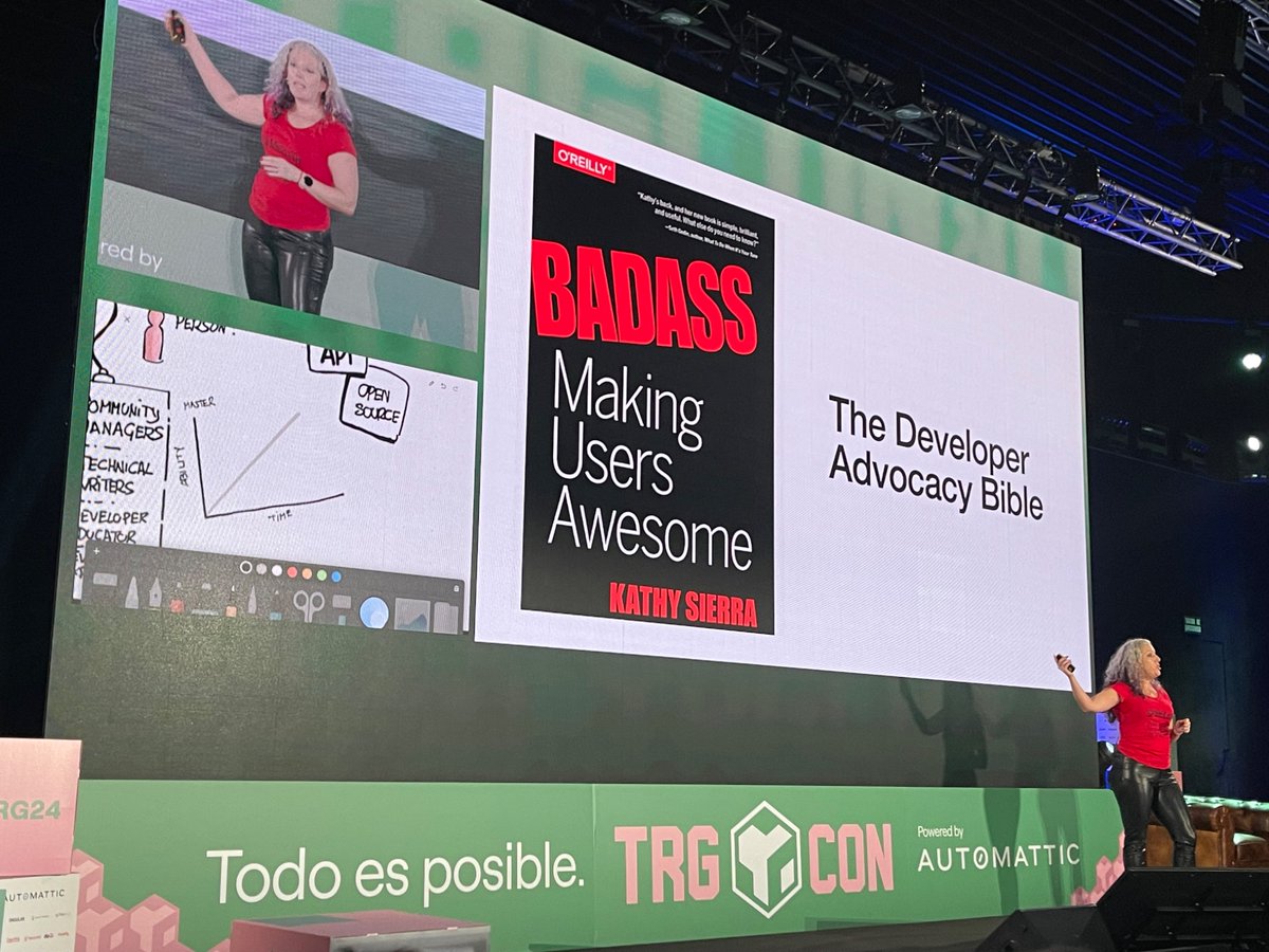 diegomarino's tweet photo. Llevo años diciendo que os estudiéis todo lo de Kathy Sierra, pero hasta que no viene @trisha_gee a la #TRG24 no me hacéis caso… meh… https://t.co/mvQr0dc8EE