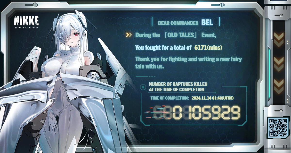 llFai_'s tweet photo. @NIKKE_en #NIKKERaptureCounter https://t.co/2rWvAEyMQQ