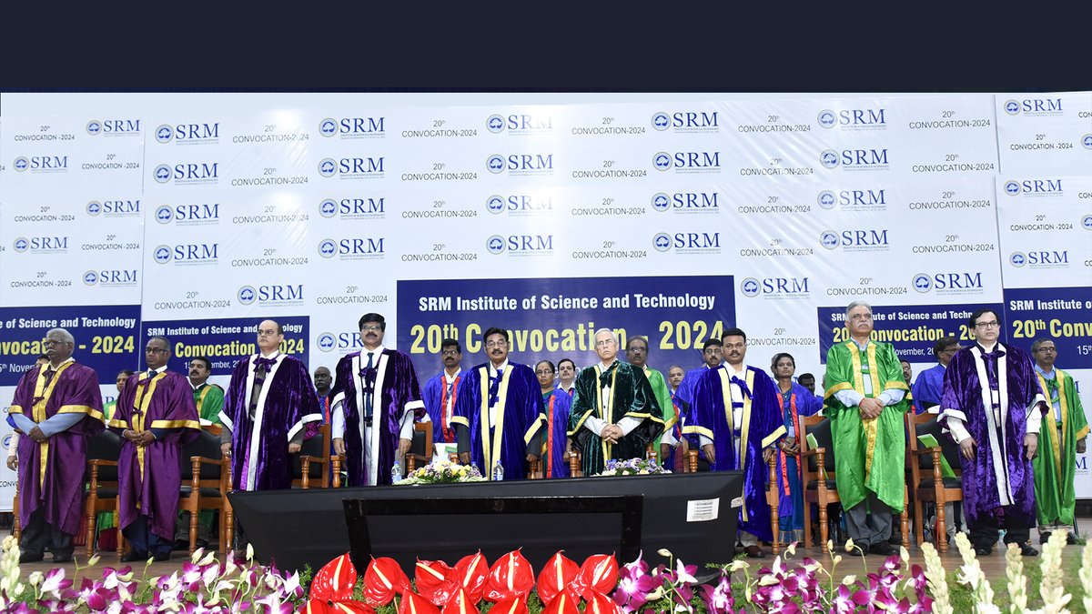 SRM_Univ's tweet photo. 10,848 Industry-Ready Graduates: SRMIST Convocation 2024!
#SRMIST celebrated its 20th Convocation on November 15, 2024.
#SRMIST #SRMKTR #SRMSchoolofLaw #SRMSOL #SRMFacultyofScienceandHumanities #SRMFSH #SRMFacultyofManagement #SRMFOM #SRMlaw #FSHstudents https://t.co/1OmKhz3efr