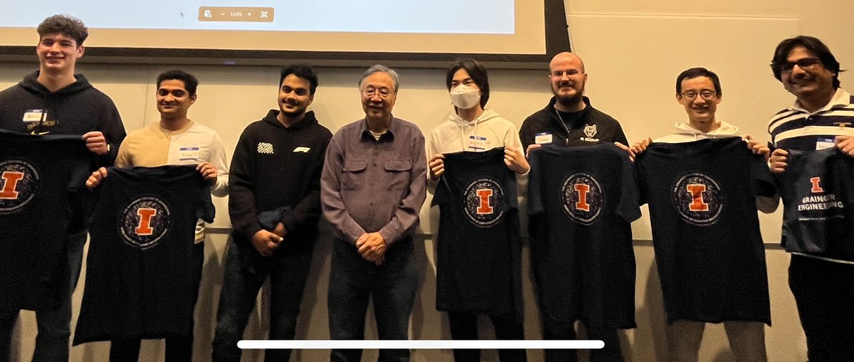 "The Idea", modeled after "The Voice". 15 minute brainstorming competition, + 2 min pitch. 9 teams. The ideas blew us away! 
Winner: "iSpy". Second place (two teams tied): "Neural..." and "Registry" (titles snipped for confidentiality).
At Systems&amp;Netw. Retreat, @IllinoisCDS .