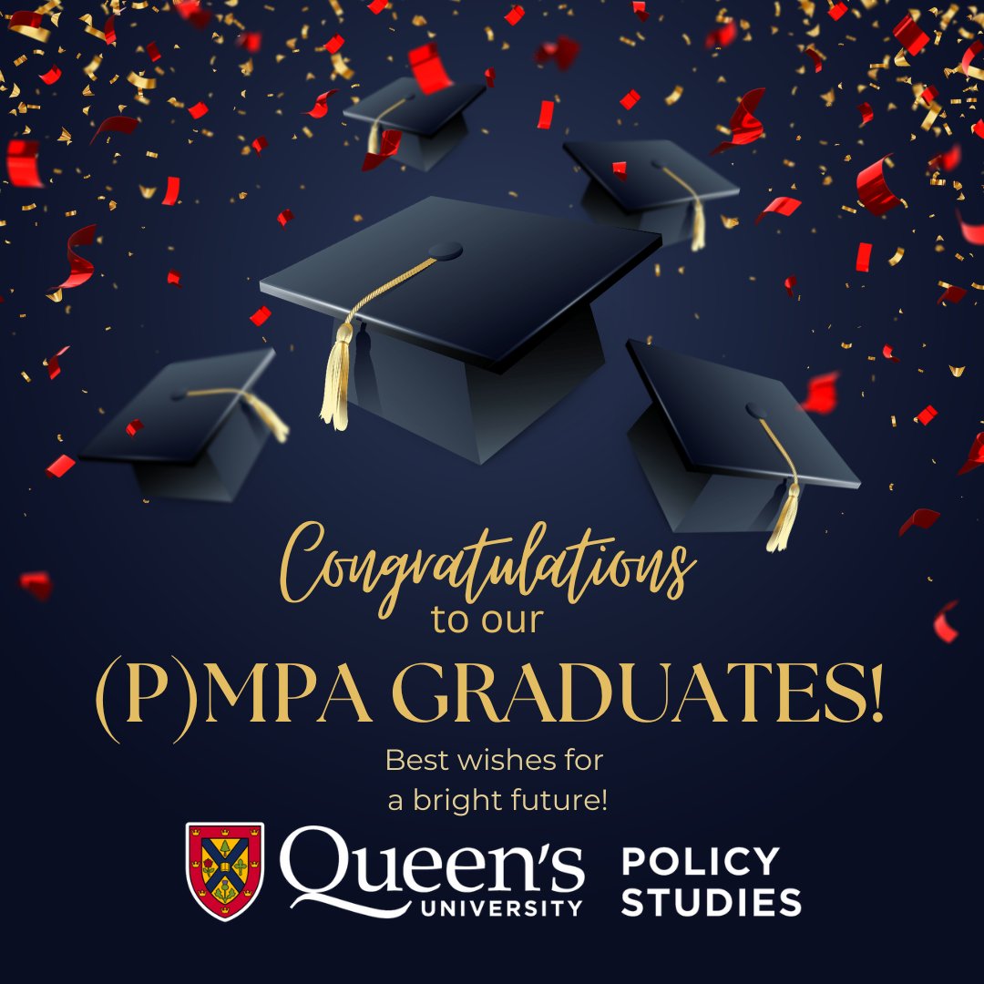 Queen's University School of Policy Studies (@queenssps) on Twitter photo Congratulations to all <a href="/queensu/">Queen's University</a> Graduates this week. Today we celebrate our (P)MPA grads at <a href="/QueensSPS/">Queen's University School of Policy Studies</a> and couldn't be happier for you! Looking forward to seeing the wonderful things you do next. 🎓🎉 #BrightFuture #Graduates #ChangeMakers Congratulations to all <a href="/queensu/">Queen's University</a> Graduates this week. Today we celebrate our (P)MPA grads at <a href="/QueensSPS/">Queen's University School of Policy Studies</a> and couldn't be happier for you! Looking forward to seeing the wonderful things you do next. 🎓🎉 #BrightFuture #Graduates #ChangeMakers