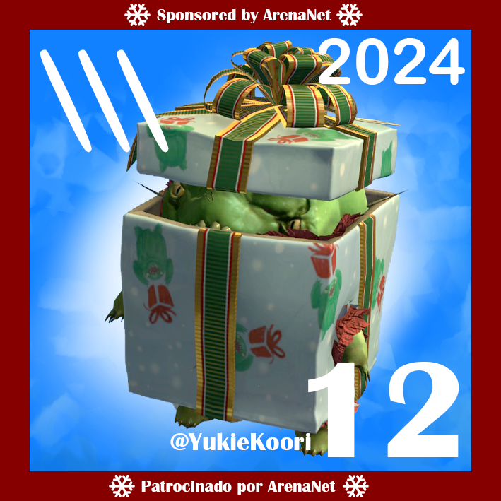 YukieKoori's tweet photo. Día 1⃣ 2⃣ Calendario de Adviento del Día Invernal de  #GuildWars2 #GW2 🗓️
▶️ Para participar: Follow + RT
🏆 Premio: 1⃣ código de 400 💎
⛔️ El código NO es válido para STEAM
⚠️ Sorteo diario: el día siguiente a las 21:00⚠️
➡️ Del 1⃣ al 2⃣5⃣ de diciembre
Patrocinado por ArenaNet. https://t.co/0UXHTh74EN