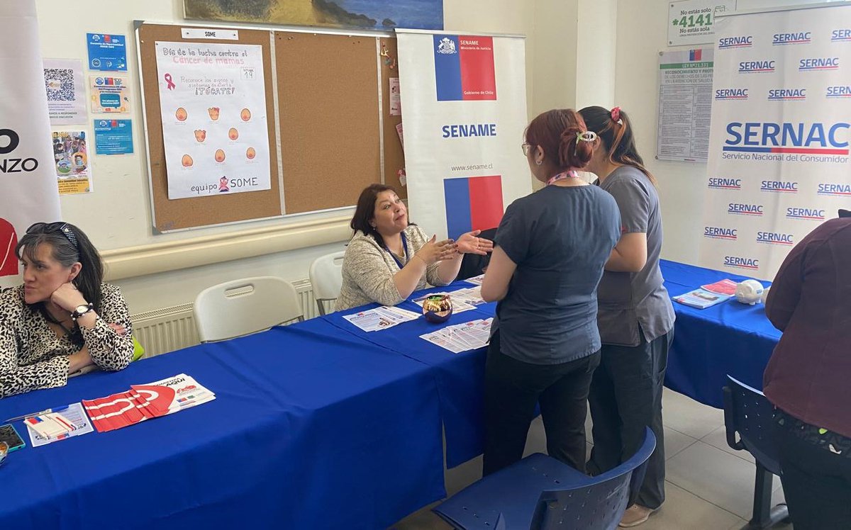 SenameMagallane's tweet photo. 📌Sename Magallanes participó de la décimosexta #PlazaDeJusticia y #DDHH con todos los servicios de @minjudhmagallan junto al Sernac, en el Hospital Dr. Marcos Chamorro de #Porvenir, en Tierra del Fuego, para toda la comunidad. https://t.co/D3Gltn1x1G