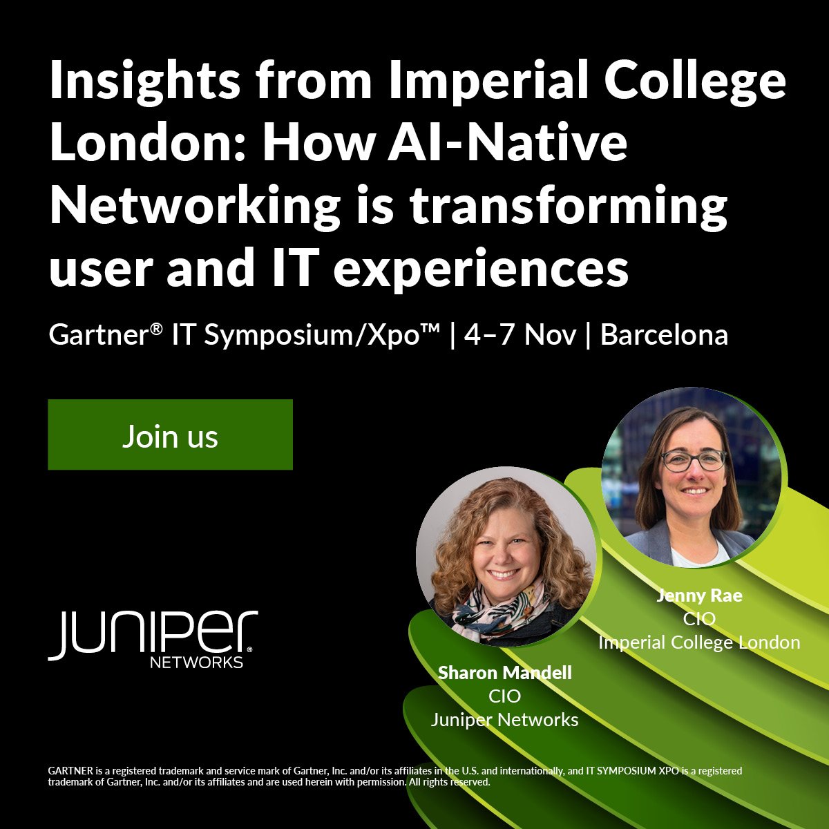 koshea331's tweet photo. Join this insightful session to explore real-life benefits of AI-Native Networking, and hear valuable insights into how Imperial College London devised an AI strategy to enable its IT vision. Find us at 11:15 CET in room 113/114! https://t.co/6clz5fXjTg https://t.co/YULLPRH4ry