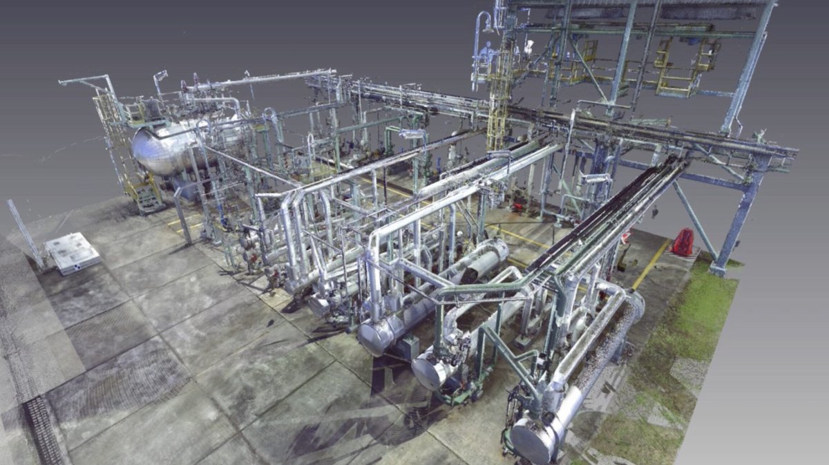 Mêler LiDAR et gaussian splatting pour affiner la modélisation 3D d'usines, c'est la nouvelle méthode de SP Vision. Cette entreprise œuvre à la création de jumeaux numériques dans le domaine du pétrole, du gaz et de la chimie fine.  swll.to/JgJ8n2
#energie #industrie