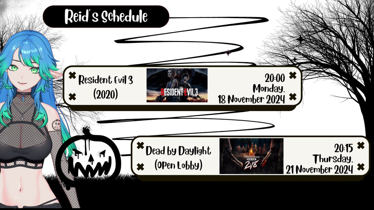 oceanereid's tweet photo. Hi, Wonderful Creatures! 
Reid kembali turun ke Raccoon City dan siap ditindas di 2v8! Ramaikan lobby-nya Reid, kita survive bersama :3 
#reidirect #vtuber #vtuberid #vtuberuprising https://t.co/ycaB03UA8N
