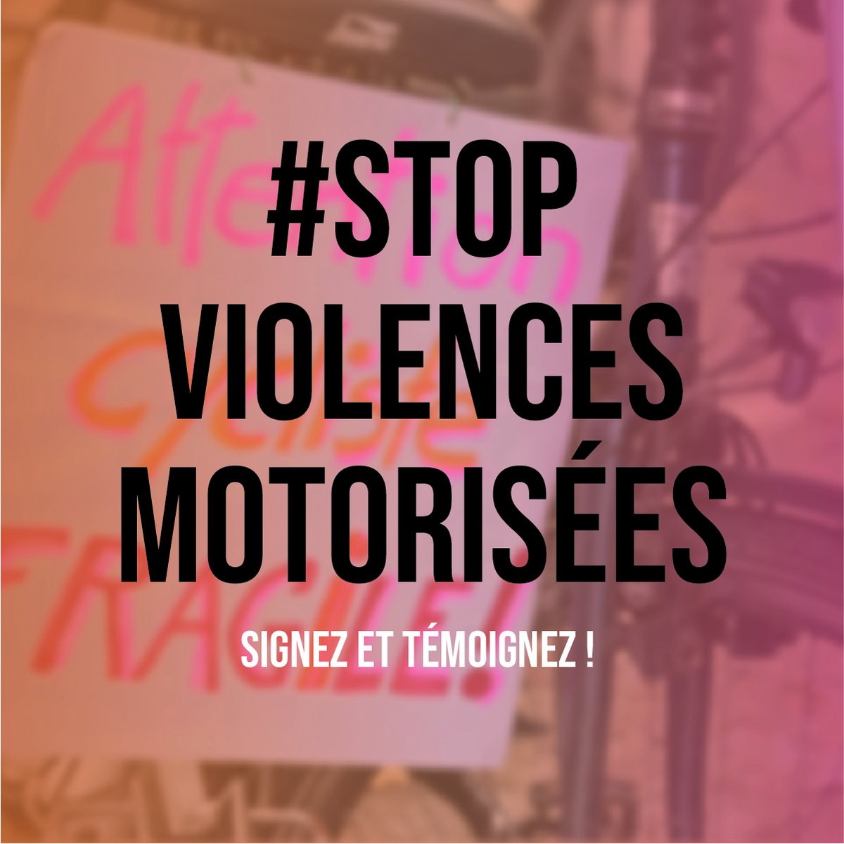 🚦 Journée mondiale du souvenir des victimes de la route
Chaque jour, cyclistes et piétons subissent des violences routières. La FUB appelle à agir : 0 tué, 0 blessé grave sur nos routes.
✍️ Signez la pétition : stopviolencesmotorisees.org
#StopViolencesMotorisees #VisionZero