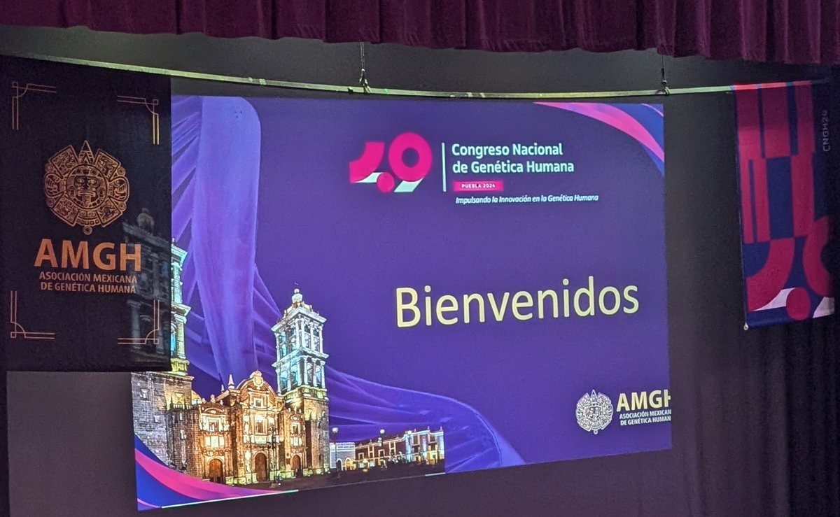 cgonzagaj's tweet image. I might not be able to take students to #ASHG yet, but the Mendelian Genomics &amp;amp; Precision Health Lab @LIIGH_UNAM is having a great presence at the Mexican Congress of Human Genetics #CNGH24 this week in Puebla presenting 1 talk and 4 posters from students #ProudPI