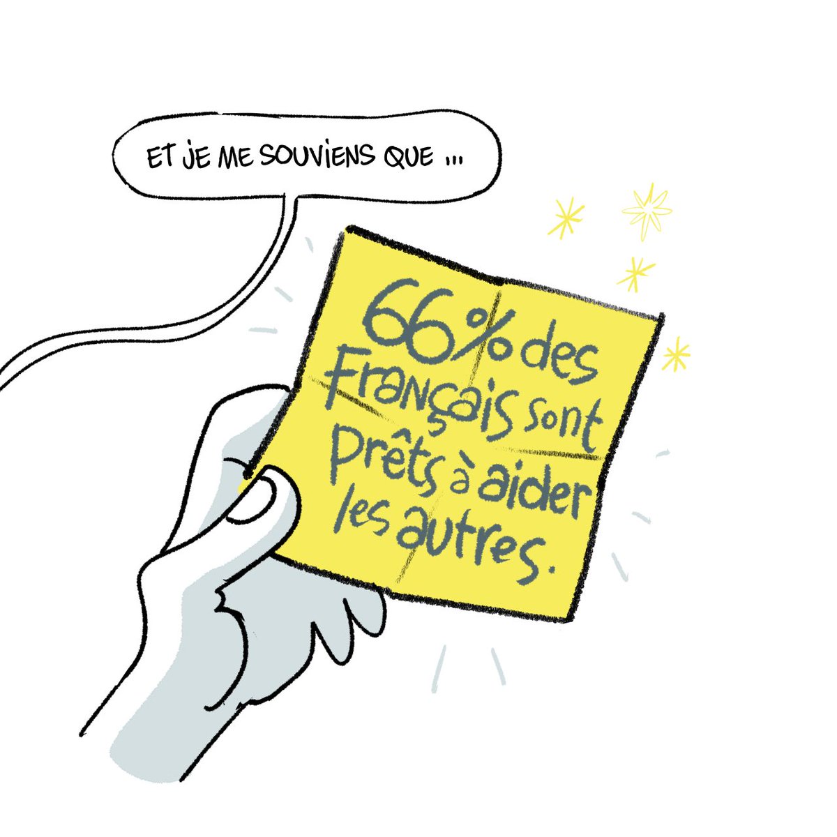 L'actualité vous déprime ? Dans un contexte où le #racisme, l’#individualisme et la #pauvreté sont en recrudescence, rappelons-nous que 66% des Français sont prêts à #aider les autres.

Ensemble, cultivons la #solidarité. Rejoignez-nous 👉 bit.ly/468qy7j

✍: Soulcié