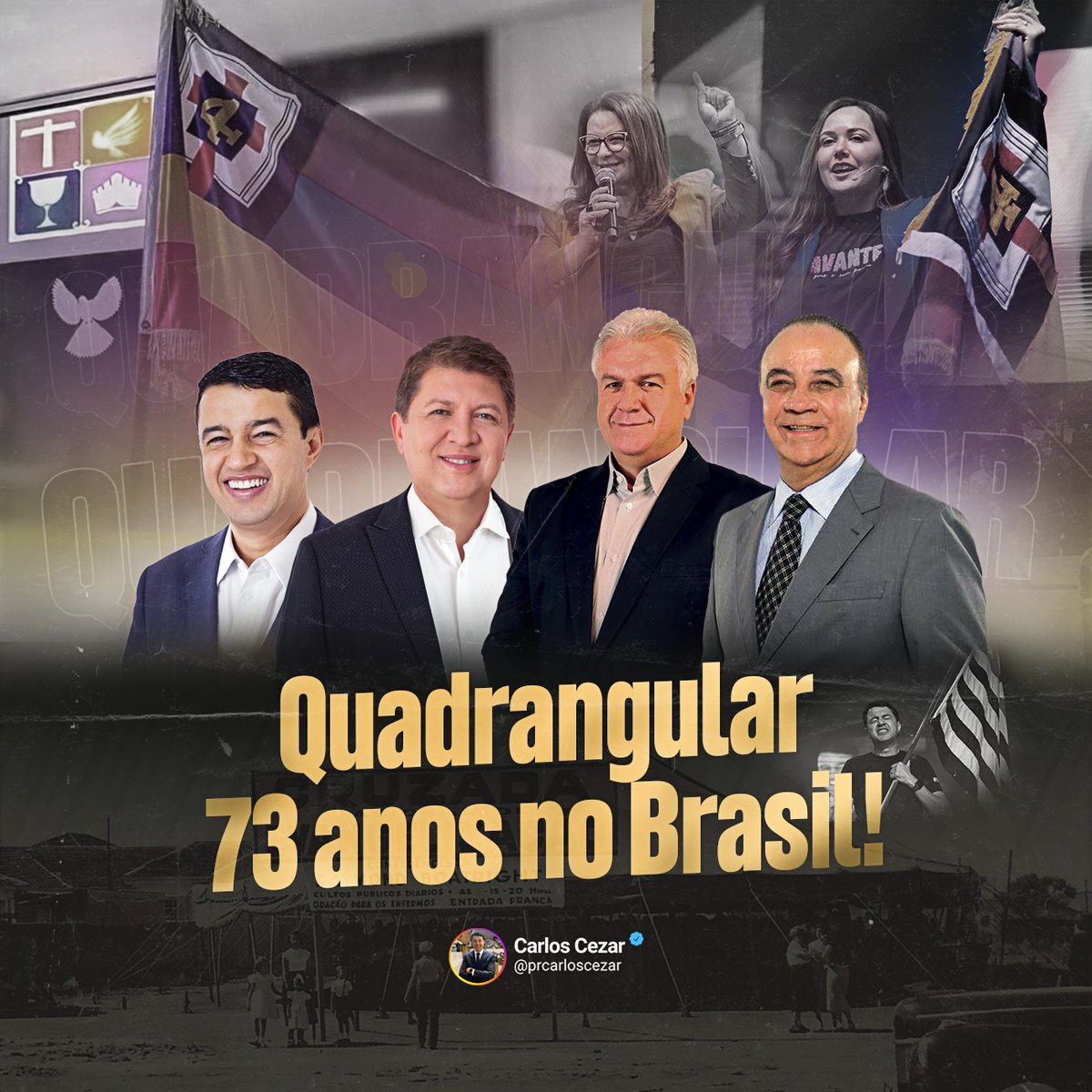 73 ANOS DA IEQ NO BRASIL ❤️💛💙💜

No dia 15 de novembro de 1951, nossa amada Igreja do Evangelho Quadrangular chegava ao Brasil. Hoje, temos mais de 21 mil templos e obras estruturadas por todo o país,  transformando vidas atravésdoEvangelho! 🙌