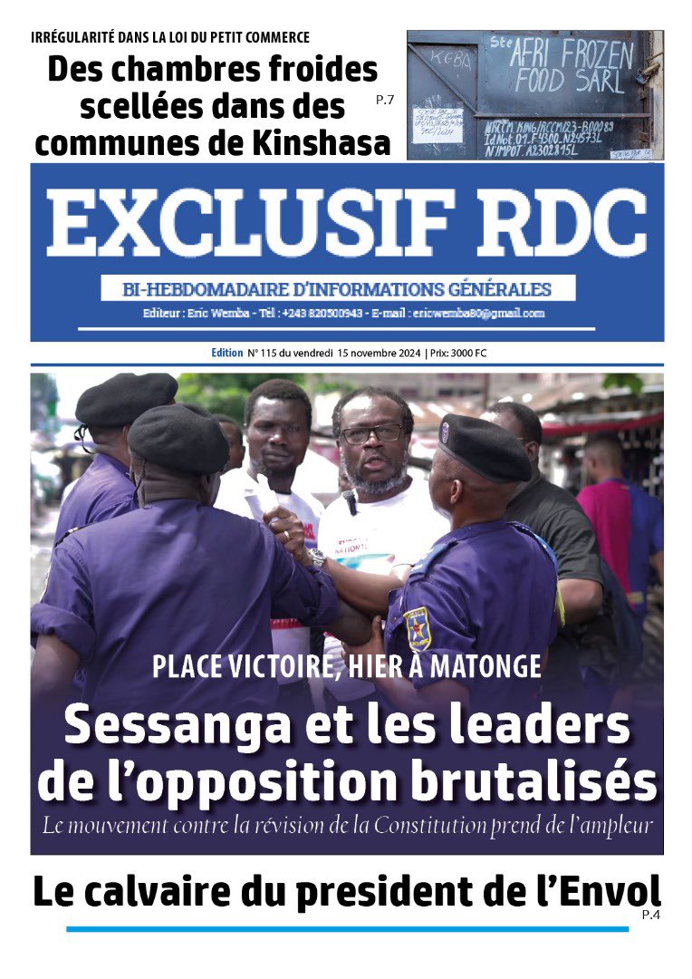 InfosActusNews's tweet photo. A la une des journaux ce vendredi 15/novembre 2024 https://t.co/Bj2vef2YO2