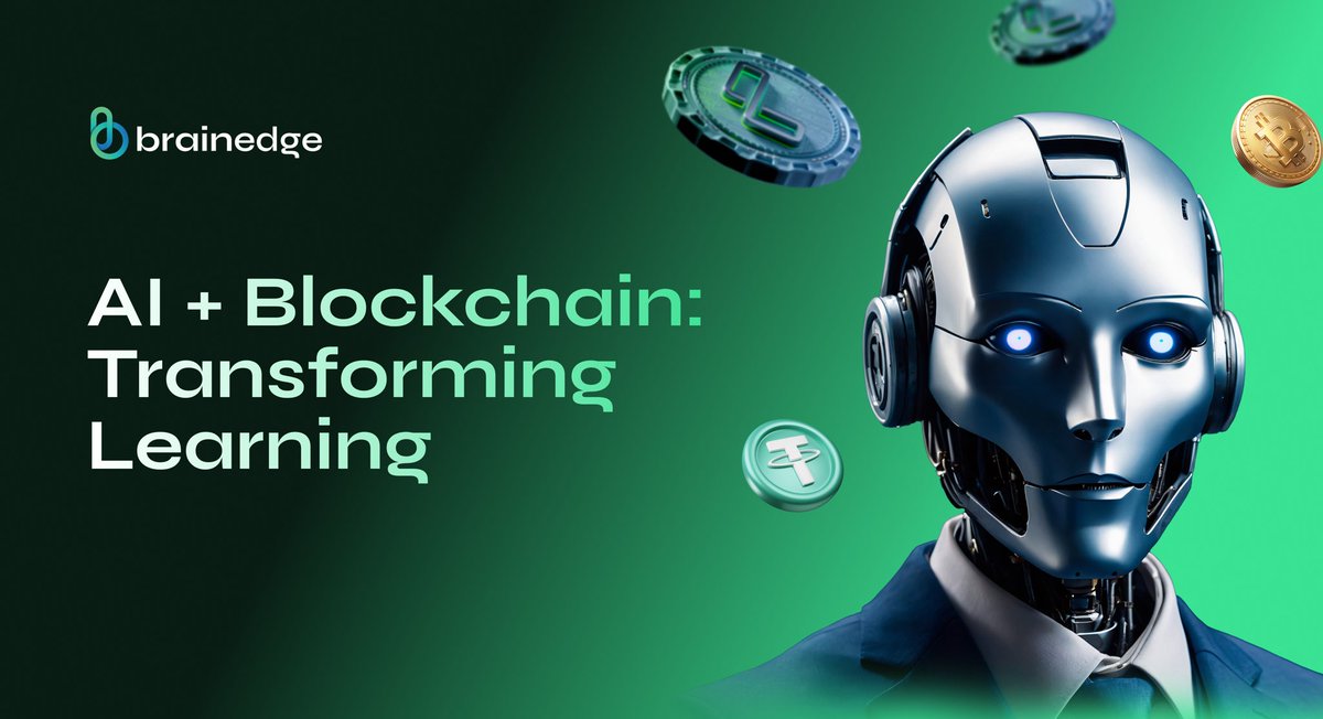LEARN_Brainedge's tweet photo. The potential of AI to transform industries is undeniable, and the learning sector is no exception. 

But have you ever considered how blockchain can benefit education? 

Now think of a world where these technologies join forces to revolutionize one of the largest and most critical sectors in the global economy.

That's exactly what Brainedge is bringing!

Introducing Brainedge:

✅ AI-powered learning 
✅ Blockchain-powered tokenization

Join a global community dedicated to pioneering change in e-learning landscape!

🔗 https://t.co/9XFSp8rFly

#LearntoEarn #Brainedge #OnlineLearning