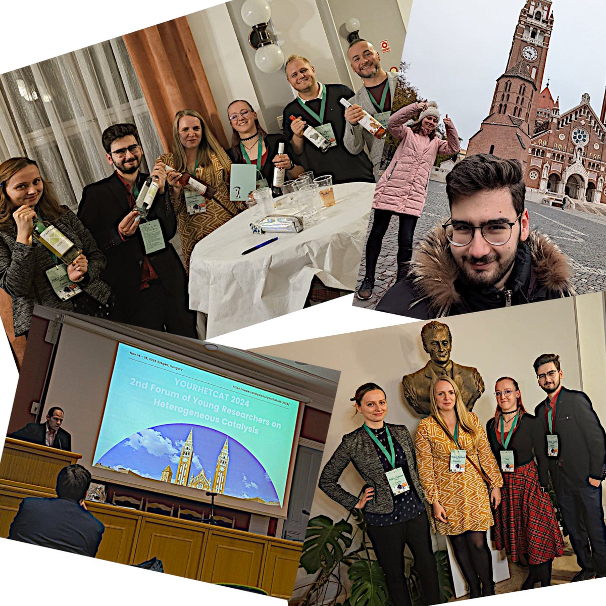 MMlaboratory's tweet photo. #YOURHETCAT 2024 The 2nd Forum of Young Researchers on Heterogeneous Catalysis is your chance to connect, share, and innovate in the field of #Catalysis @SamuelKolesar27 and @adelaolsovska proudly represent us there! Winning the quiz ended up with some nice prize! #Szeged https://t.co/vCIa6go7FX