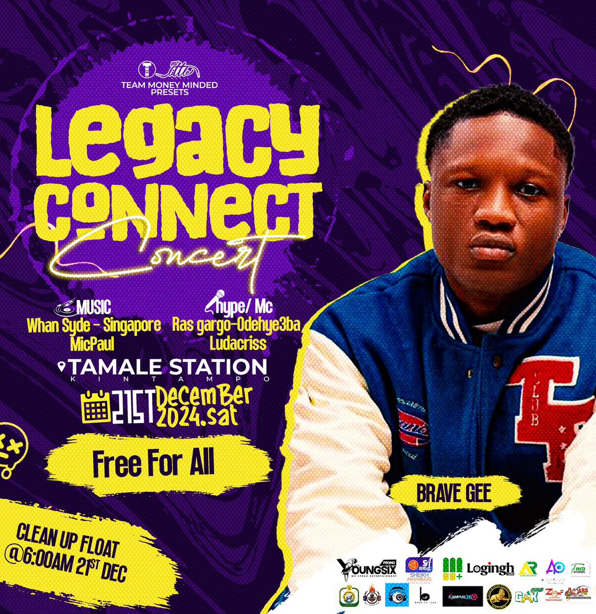 Youngsixpromo's tweet photo. Brave Gee, the hitmaker behind Muntashi, is supporting his brother Mr. Little at this year's Legacy Connect Concert! It’s free—don’t miss out on the energy and support!

Number 1 Ashaiman Berneese Abu Trica https://t.co/yNGiXjB9x1
