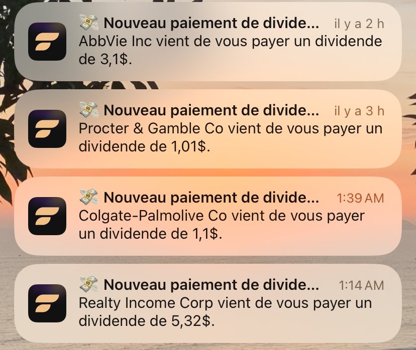 La plupart de mes dividendes de novembre sont concentrés sur un seul jour.