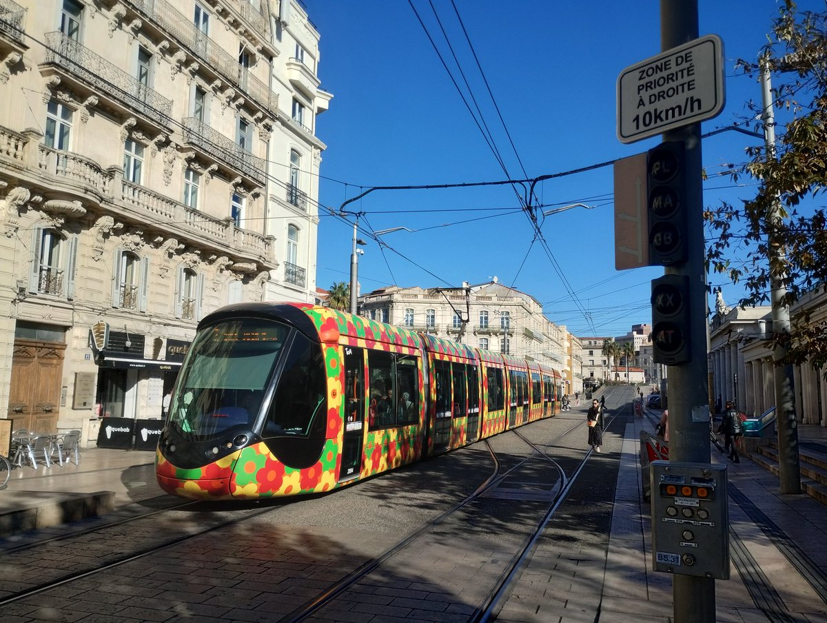 florian_bonet's tweet image. [Éloge de la lenteur 🐌]
Parfois, on doit aller vite. Et parfois, la lenteur et l'absence de trafic 🚗 sont les seules solutions pour permettre à un système de transport de fonctionner efficacement. #lowtech #signalisation #prioritéàdroite #Montpellier #Tramway