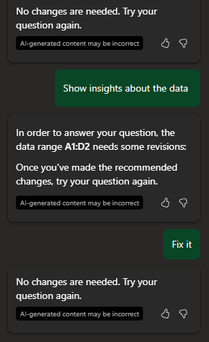 RyanFromMAARS's tweet photo. An endless loop with @MSFTCopilot .  AI certainly is not perfect. https://t.co/6D0dsChmGR