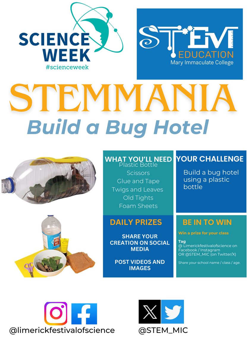 STEM Ed at MIC (@stem_mic) on Twitter photo There is still time for your class to enter our competition for <a href="/ScienceWeek/">Science Week Ireland</a>. Tag <a href="/STEM_MIC/">STEM Ed at MIC</a> when uploading your photos to be in with a chance to win a prize for your school🎉🥳 There is still time for your class to enter our competition for <a href="/ScienceWeek/">Science Week Ireland</a>. Tag <a href="/STEM_MIC/">STEM Ed at MIC</a> when uploading your photos to be in with a chance to win a prize for your school🎉🥳