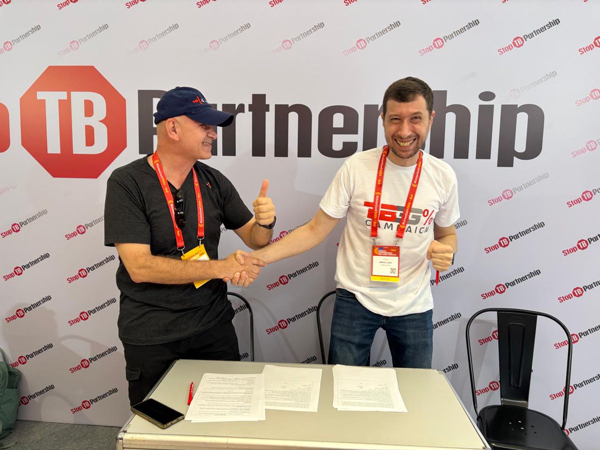 realTBpeople's tweet photo. “People with TB should not die,” says Olya Klimenko. By joining forces, we can achieve equal access to treatment worldwide. Proud of our new partnerships and ready to expand our network! 🌍💙 #EndTB #UnionConference #StopTB https://t.co/VEeT05b5L6