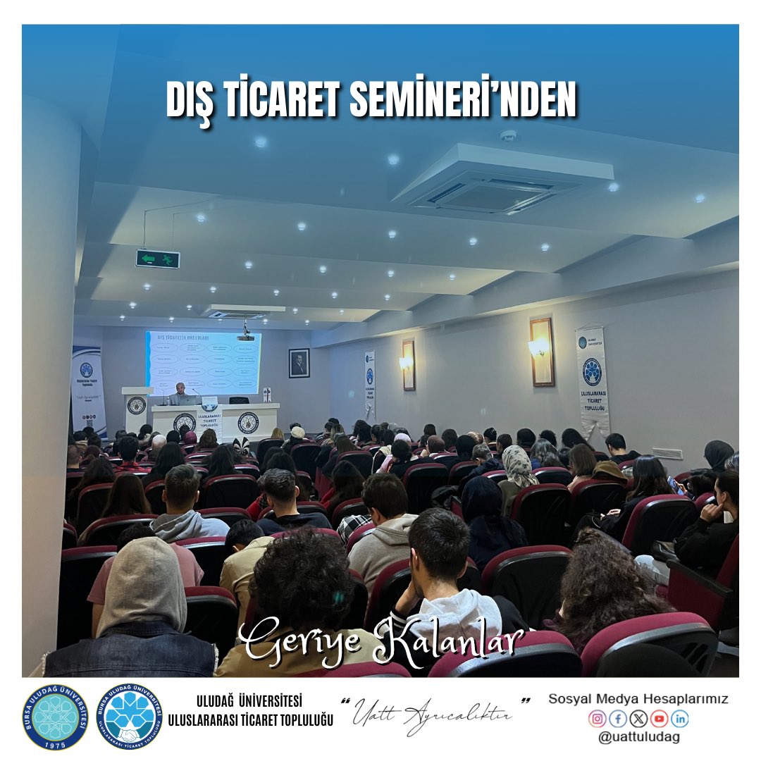 uludaguatt's tweet photo. Dış ticarette kariyer fırsatları,dış ticaretin ipuçları hakkında bilgilendirme yapmak üzere Ethem Acar bizlerleydi,kendisine teşekkür ederiz. https://t.co/KFqYUZl3mX