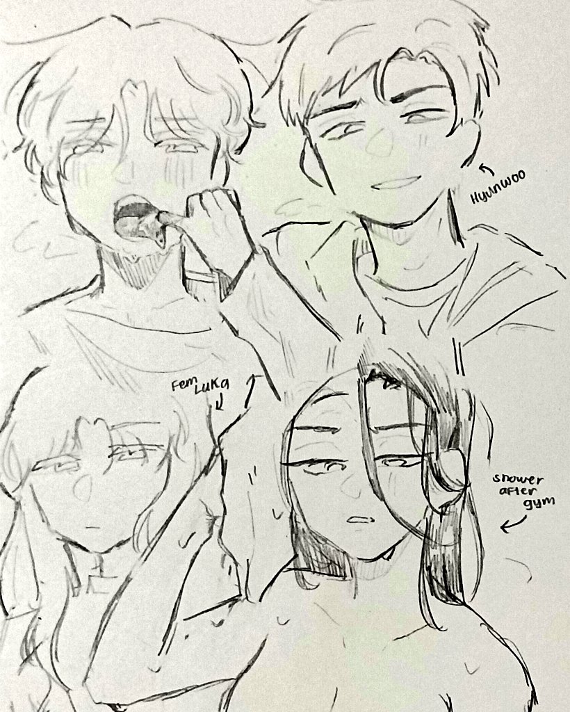 laineluvss's tweet photo. i got a new sketchbook

#alnst #luka #hyunwoo #hyuna https://t.co/wqDpIadDHk