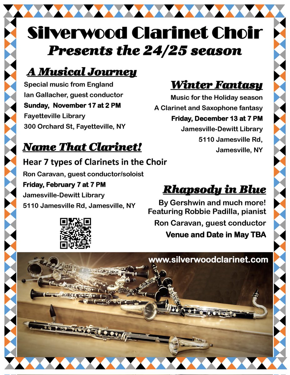SilverwoodClar's tweet photo. We hope you can join us for "A Musical Journey" Sunday, November 17, 2:00 pm at the Fayetteville Library, Fayetteville,  NY. https://t.co/rp6iSAQWIF