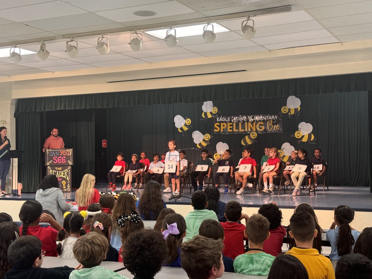 It’s Spelling Bee season at Eagle Point ES! Today is our 2nd grade final competition! ⁦<a href="/browardschools/">Broward County Public Schools</a>⁩
