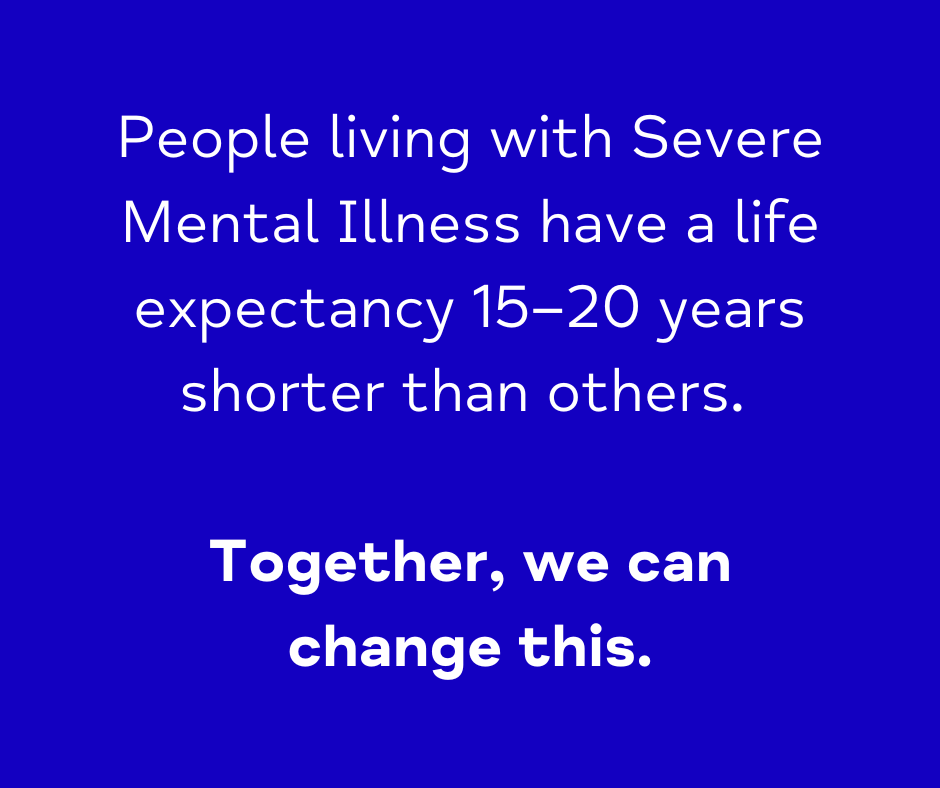We're tackling this mental health inequality head-on by offering free online webinars on increasing uptake of physical health checks for people living with a Severe Mental Illness (SMI)🤝  

Sign up now: tinyurl.com/mind-body-trai…