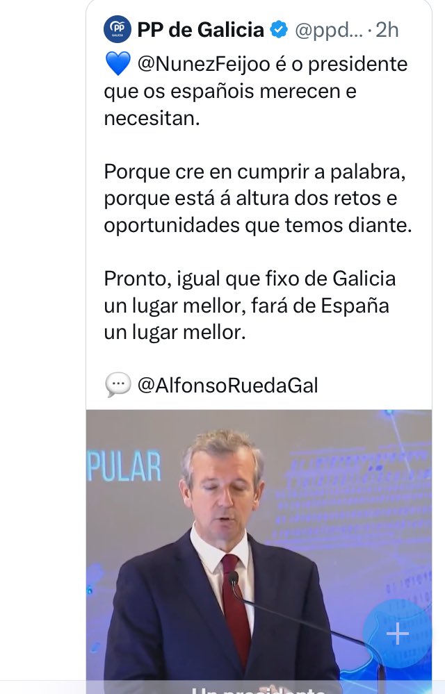 E o mundo di que Trump é un monstruo mentiroso(pois si que é). Non quero entrar onde non me chaman pero, home que dis? España merece un bo presidente, mellor que Albertiño, e mellor que Perro Sanchez. Por favor non acabedes como nós co mellor de dos horribles opcions 🙏