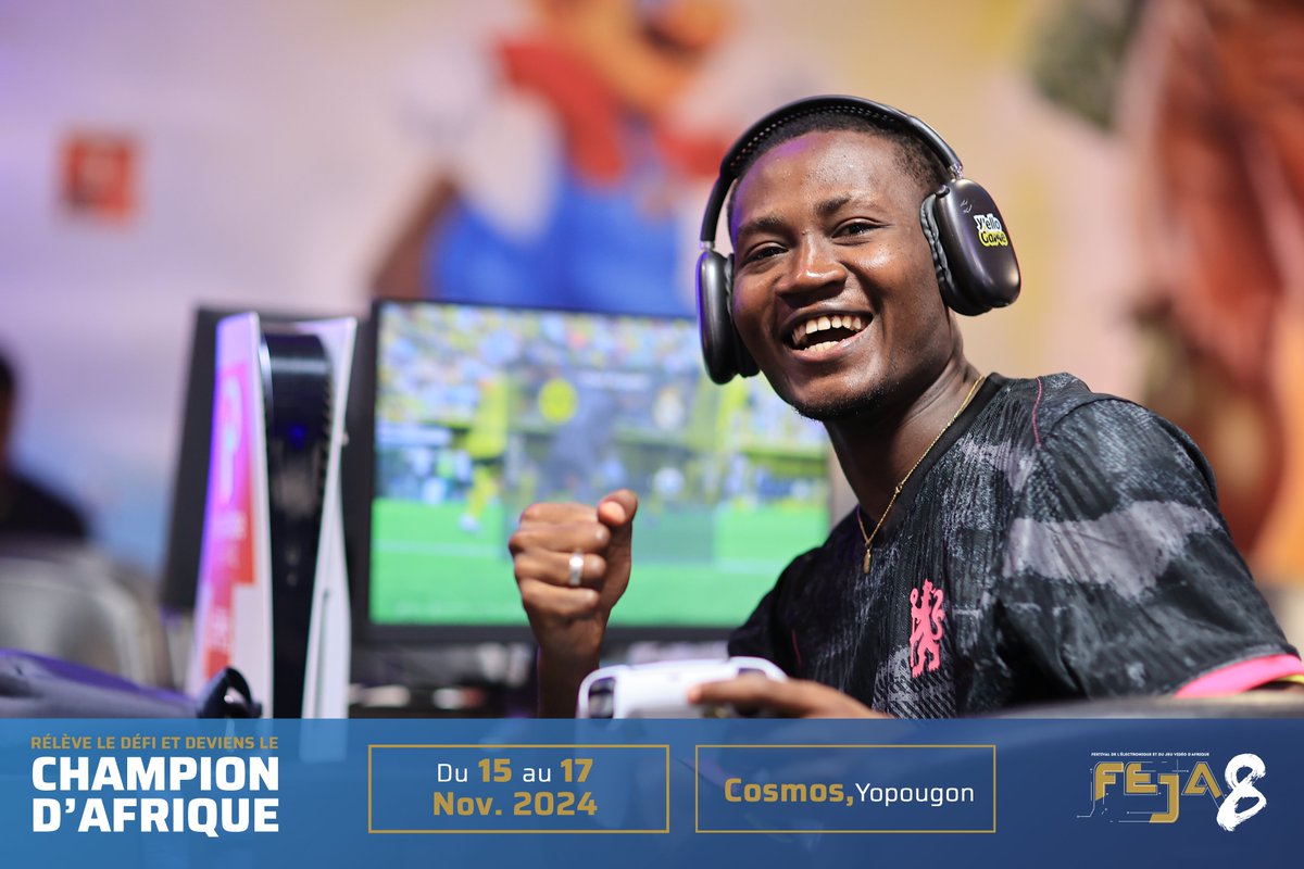ParadiseGame_'s tweet photo. C'est le demarrage de la partie jeu de cette 8e édition du #FEJA. Nous vous attendons nombreux ! Venez voir les champions de l'e-Sport africain s'affronter.
🟣 https://t.co/diG9H15zOi
#FEJA8 #GAMING https://t.co/bvi2GvTG1r