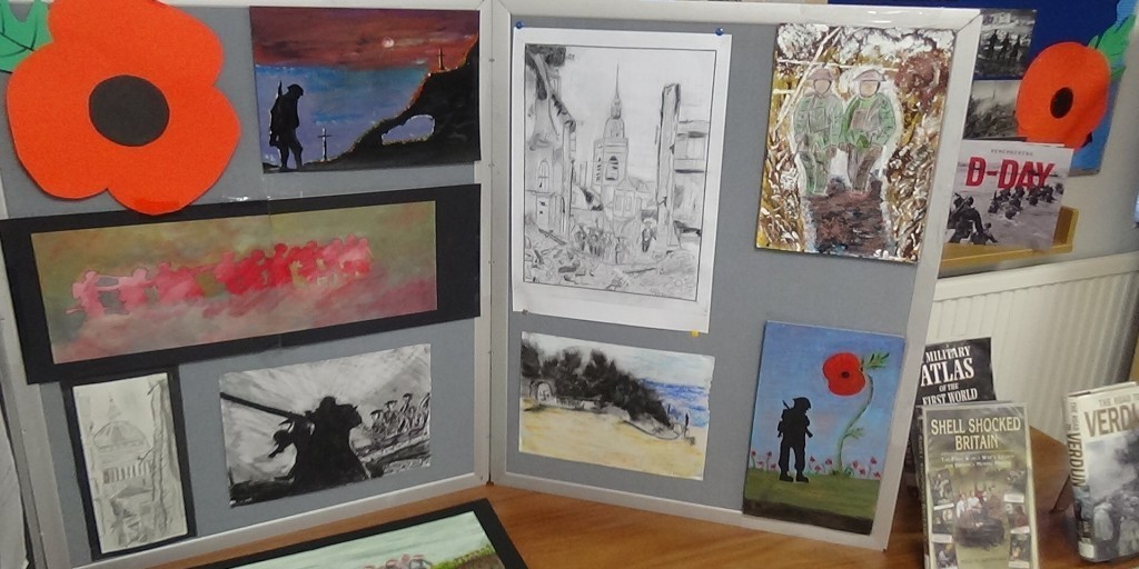 HMPFeatherstone's tweet image. Over the last few months, the library @staffsPLS and a local artist have been working with the neurodiversity group weekly on various art projects to help build life & employable skills such as communication and creativity.
The group chose to focus on Remembrance Day ⬇️