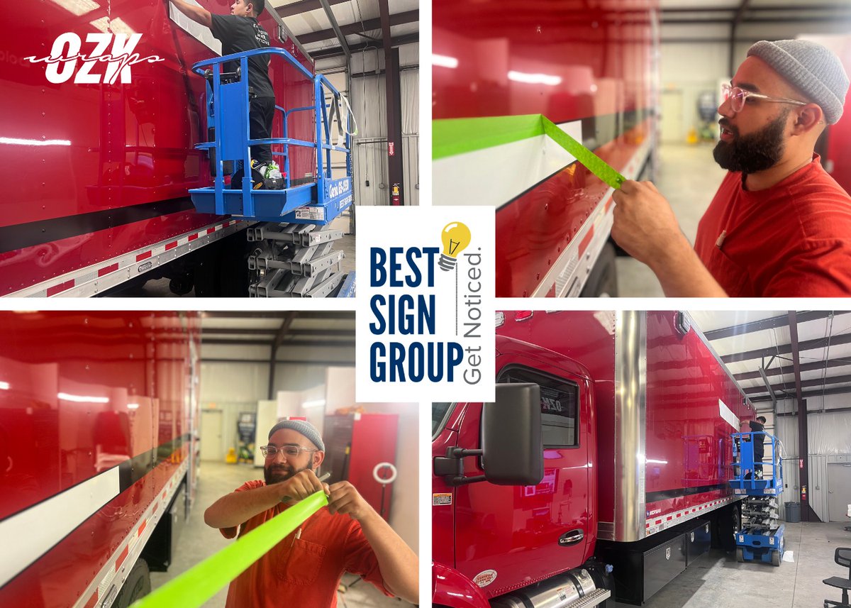 BestSignGroup's tweet image. Rogers Fire Department getting reflective graphics on their new truck.  ozk wraps