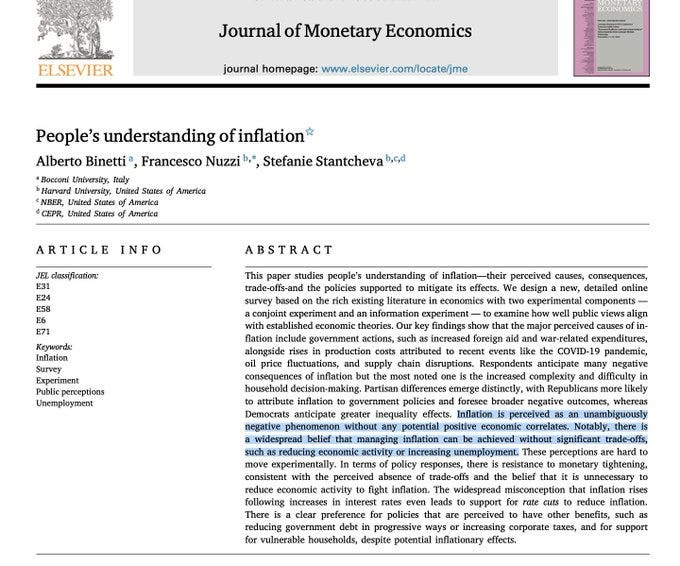 AliReporting's tweet photo. Voters experience the same economic conditions differently, not just on account of state-to-state variations, but as matter of 'narrative.' 

@S_Stantcheva looks at how people attribute causes of inflation differently across partisan lines.

https://t.co/oukqfTvQTf https://t.co/Cdnp2SPPGV