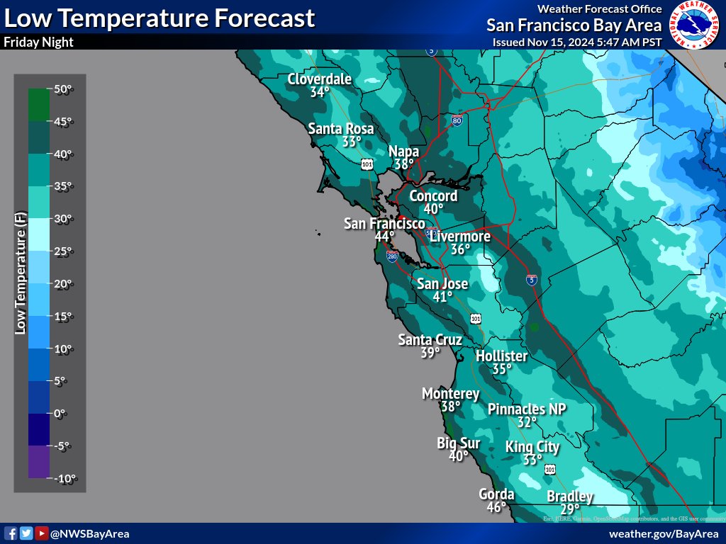 Get out those blankets and that chili recipe!
Showers ending this morning, but tonight is going to be quite cold across our area. Consider checking on those who may not have access to blankets and chili. Here's a look at what you can expect for low temperatures tonight.
#CAwx