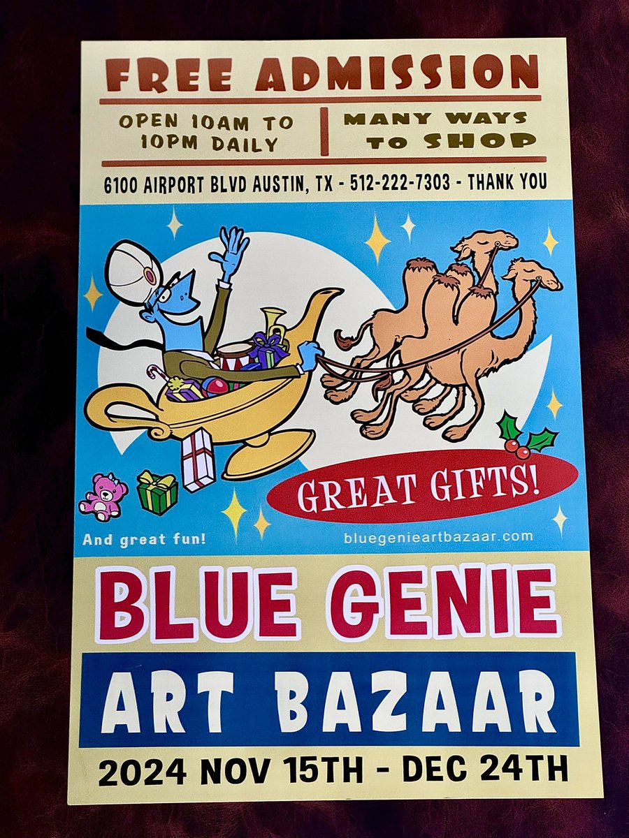 Irasshaimase! いらっしゃいませ) Welcome to my shop!

Happy 1st day of <a href="/BlueGenieBazaar/">BlueGenie Art Bazaar</a> !

I’m super excited to share with y’all this year’s new booth setup. I have SEVERAL new items that are debuting this year. 

Open daily from 10a - 10p thru Xmas Eve

instagram.com/p/DCZLD7jJpvN/…