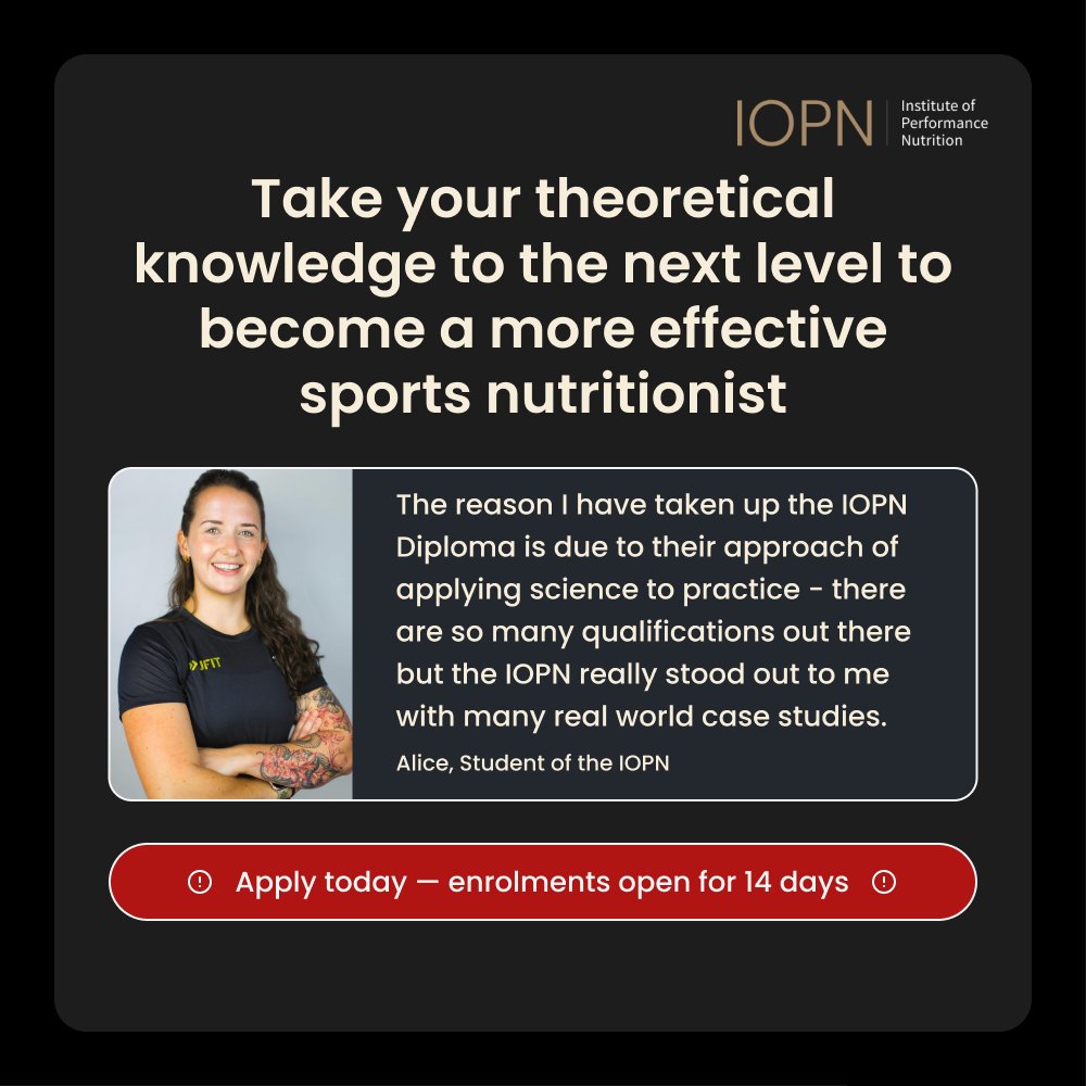 The Institute of Performance Nutrition tweet media