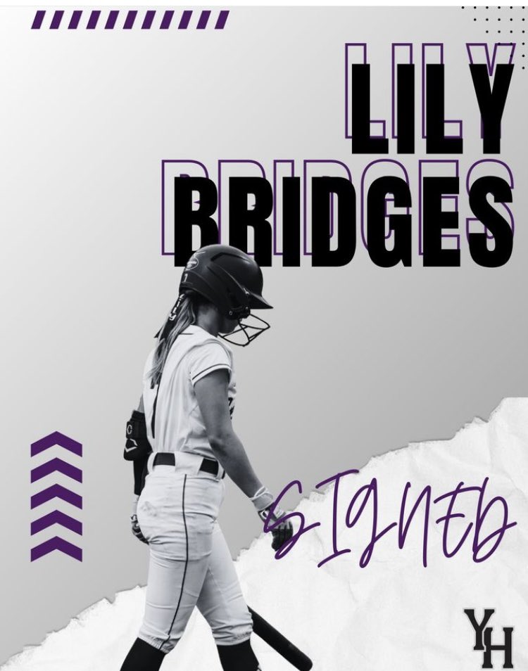 YHC_Softball's tweet photo. Please join us in welcoming Lily Bridges as our first official signee for YHC Softball. Lily is from Evans, Georgia, and played at Greenbrier High School. We can’t wait to see her make her mark on the field! 💟#NSD24 https://t.co/d4fVOXbCdS