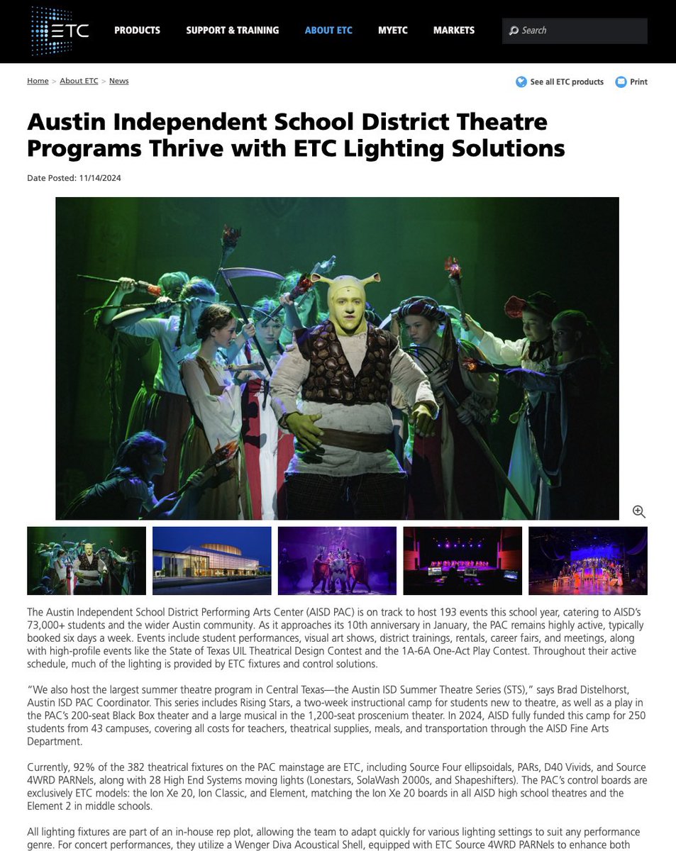 Austin ISD Performing Arts Center (@austinisdpac) on Twitter photo The <a href="/AustinISD/">Austin ISD</a> Performing Arts Center and Summer Theatre Series have gained global recognition! We were recently featured in an issue by ETC, the world’s largest theatrical lighting and technology company. etcconnect.com/About/News/Aus… <a href="/Fine_Arts_PT/">Phillip Taylor</a> <a href="/DrDiaz_AISD/">Dr. Diaz</a> <a href="/Matias_AISD/">Matias Segura</a> @AisdCast The <a href="/AustinISD/">Austin ISD</a> Performing Arts Center and Summer Theatre Series have gained global recognition! We were recently featured in an issue by ETC, the world’s largest theatrical lighting and technology company. etcconnect.com/About/News/Aus… <a href="/Fine_Arts_PT/">Phillip Taylor</a> <a href="/DrDiaz_AISD/">Dr. Diaz</a> <a href="/Matias_AISD/">Matias Segura</a> @AisdCast