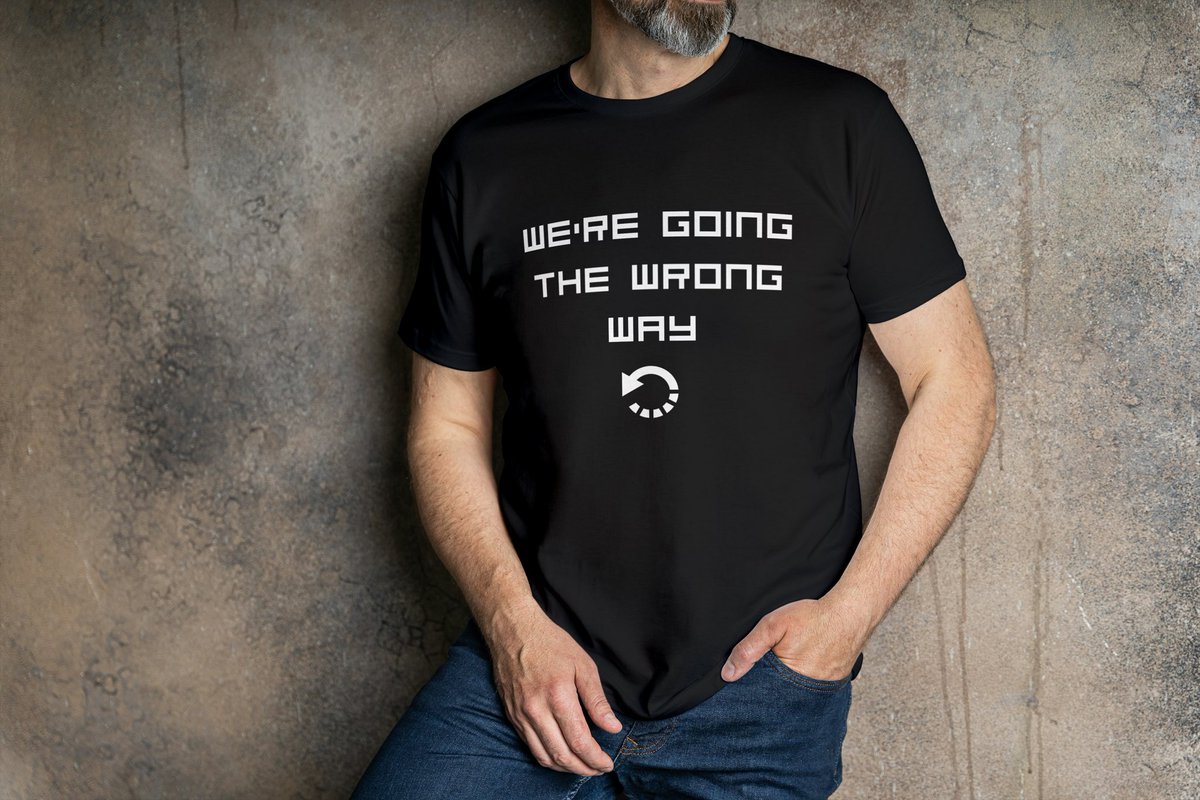 WrongThink63's tweet image. We’re going the wrong way.
We’re regressing. We’re going backwards. Wrong direction.

teepublic.com/t-shirt/684555…

#lostourway #wrongpath