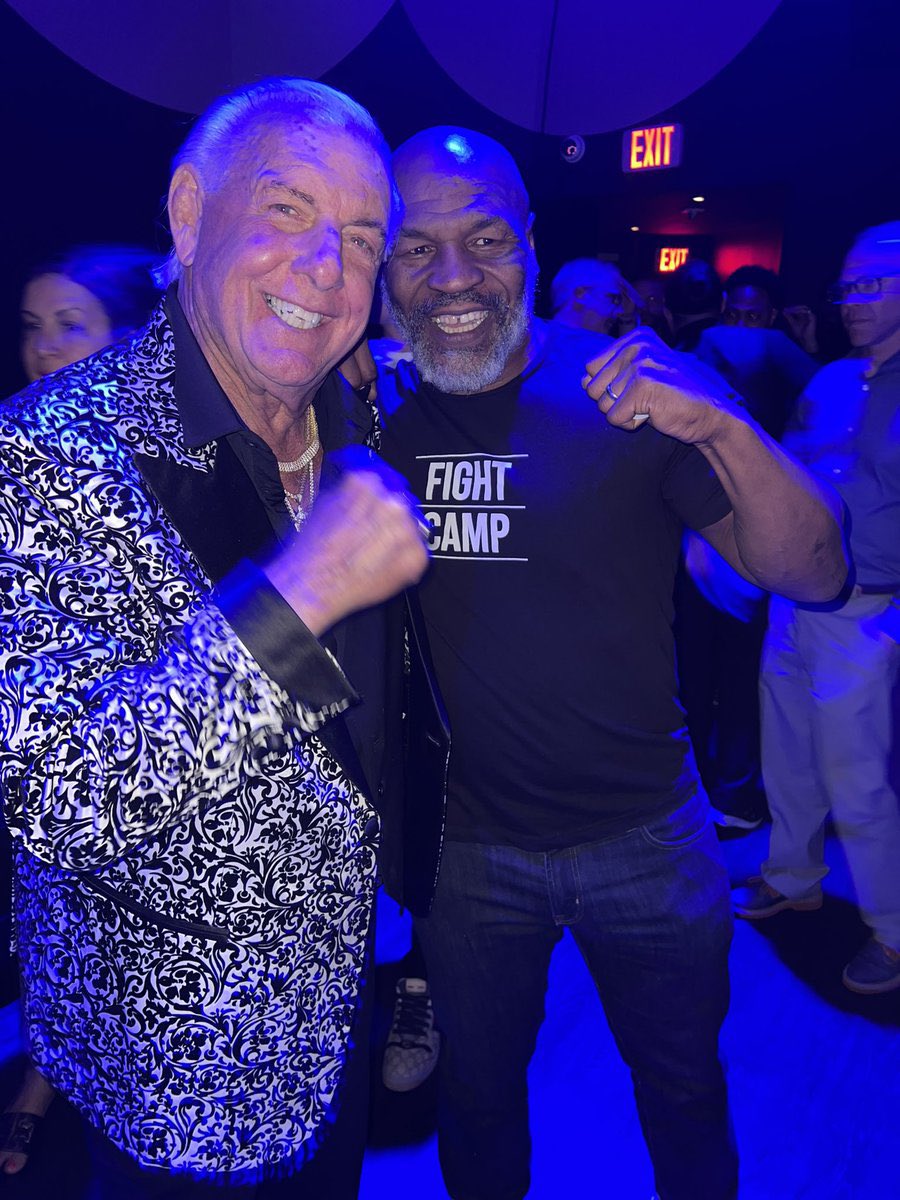 RicFlairNatrBoy's tweet photo. Today Is Your Big Day! LFG @MikeTyson! I’ll Be In Your Corner! We Will Party All Night Long To Celebrate When You Win! WOOOOO! https://t.co/OahJTcMdkN