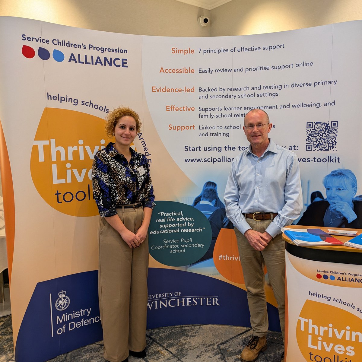 Greenwich_Hosp's tweet image. We attended the @scipalliance Conference to learn how they are enhancing the educational journey of service children.
Their Thriving Lives Toolkit continues to be an invaluable resource for teachers and is expanding to support early years and Higher Education.👏
#Education