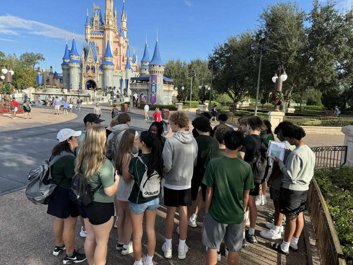 Marketing class Disney trip day #2 off to a magical start as we learn about theme park design!