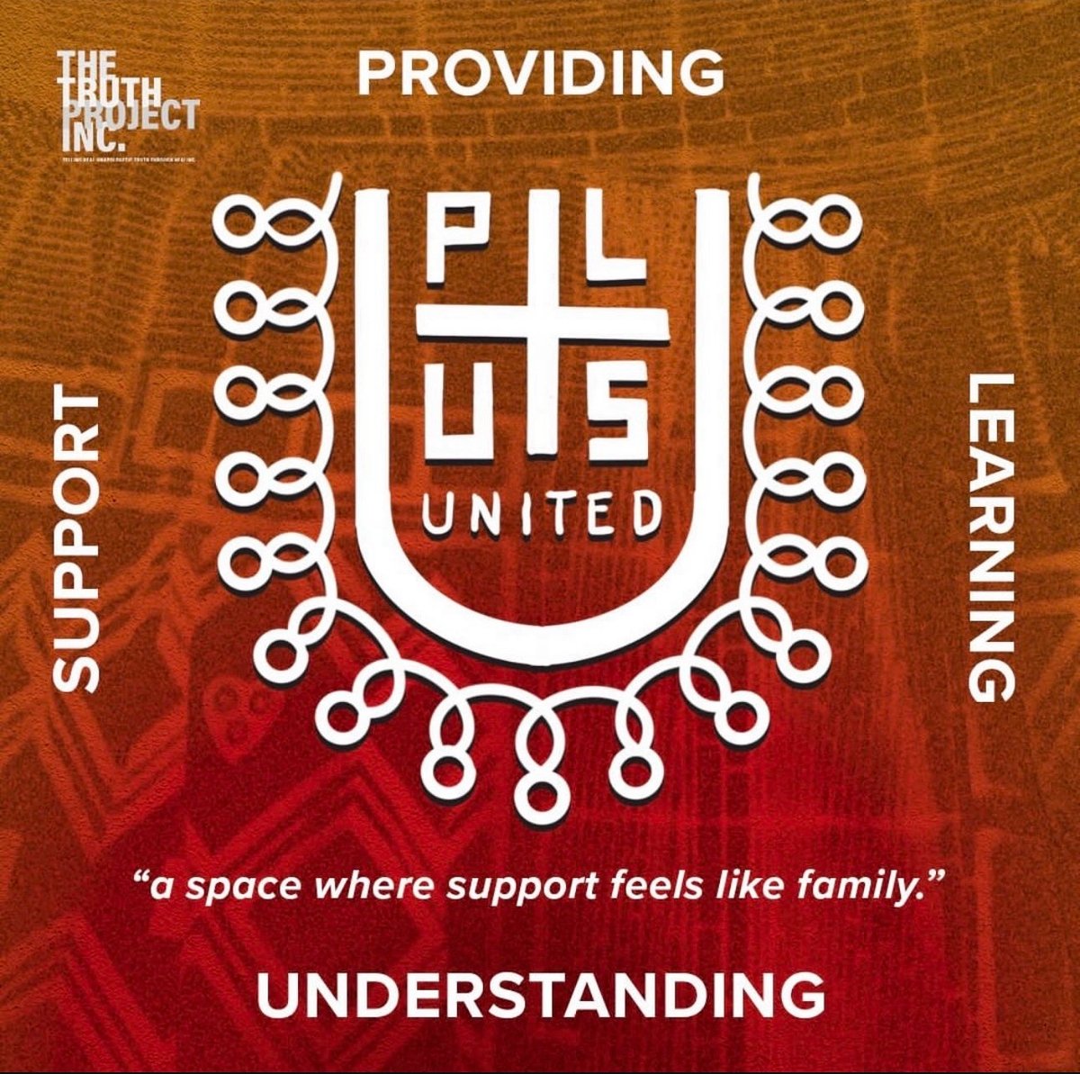 TruthProjectHTX's tweet image. P.L.U.S. United: Join us virtually next Thursday, November 21st at 7PM, for P.L.U.S. UNITED! 

Register here: linktr.ee/truthprojecthtx . 
#truthprojecthtx #MentalHealth #EmotionalHealth  #supportgroup #focusgroup