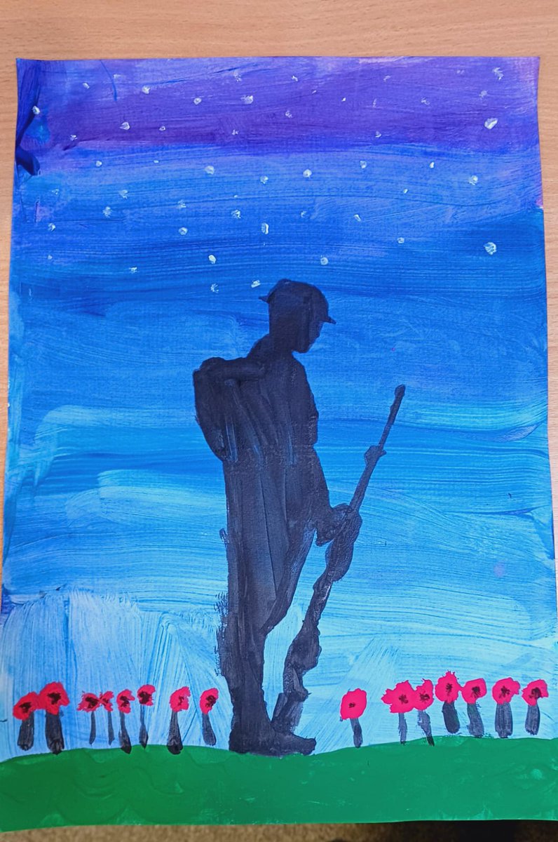 nlancingprimary's tweet image. Such a beautiful painting by one of our Year 5 children. #art #RemembranceDay2024