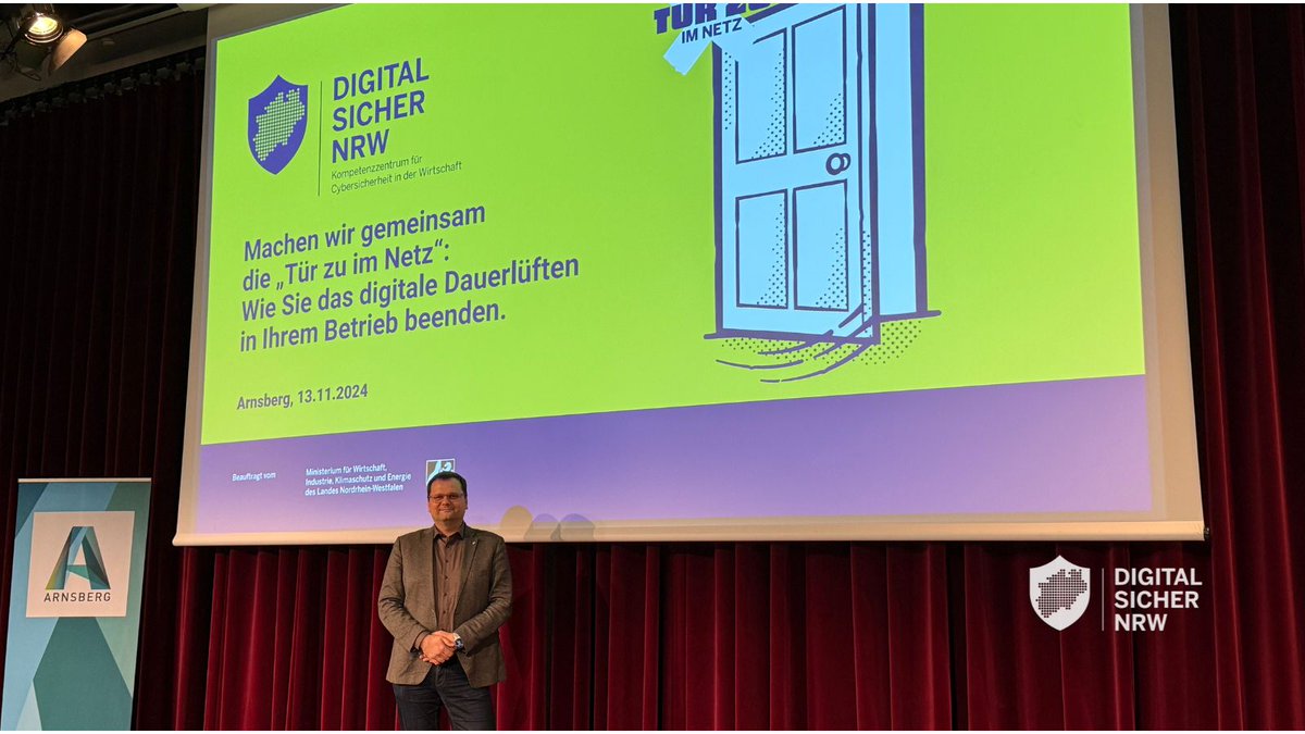 Dieses Mal waren wir beim Unternehmerstammtisch im Arnsberger Kaiserhaus dabei. Mit dem Thema digitale Sicherheit bot die Stadt eine wertvolle Plattform für Austausch und Impulse. Ein herzliches Dankeschön an alle Beteiligten! #digitalsicher