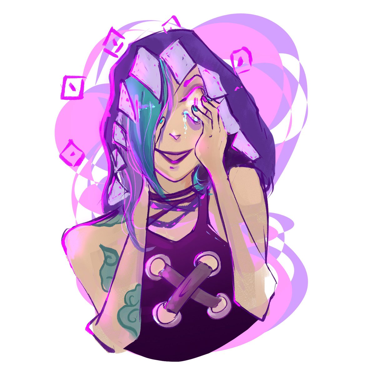 feinundrotzig's tweet photo. Guys ! Thank you for joining my stream yesterday! And here is jinx 🫶🏻 
#arcane #jinx #jinxarcane https://t.co/PVLlByOW4Y