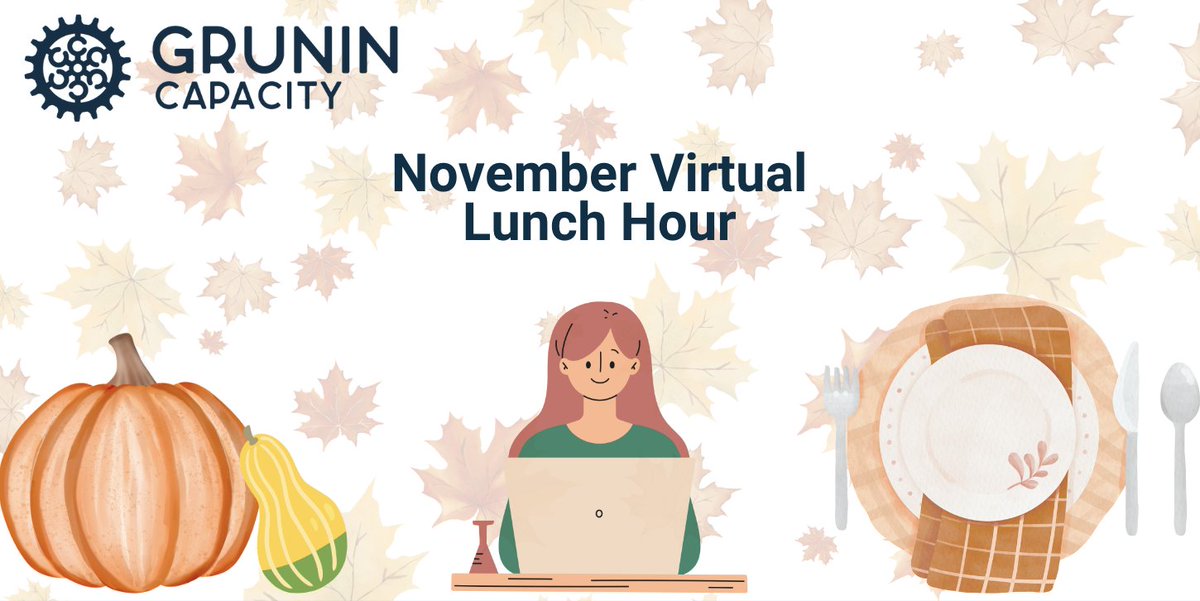 The November Virtual Lunch Hour is next Tuesday and registration is closing soon! Don't miss the chance to talk with your nonprofit peers about "gratitude - recognizing and celebrating the individual and community at work."

hubs.li/Q02YlvYg0