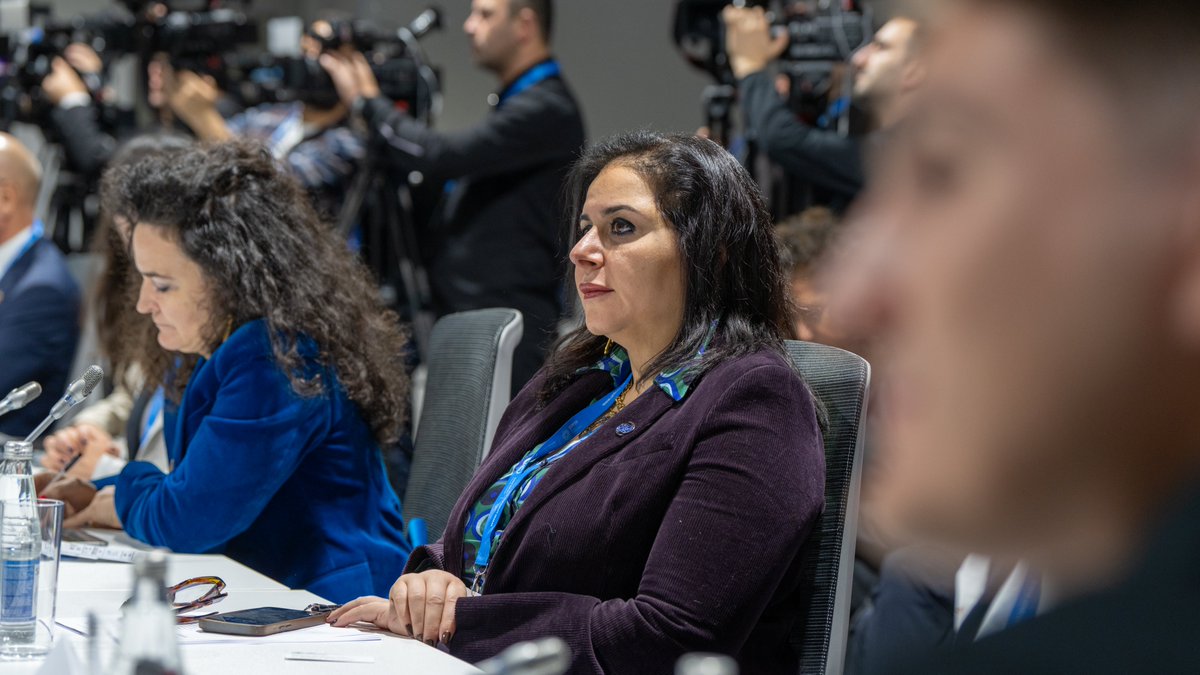 daniels_ugochi's tweet photo. Climate change is a threat multiplier, exacerbating existing vulnerabilities &amp; increasing the risk of conflict and displacement.

IOM is proud to join #COP29 Presidency and partners in launching the Baku Call for Peace, and the Baku Peace and Climate Action Hub.

#ClimateAction https://t.co/mPHWMGa3u6