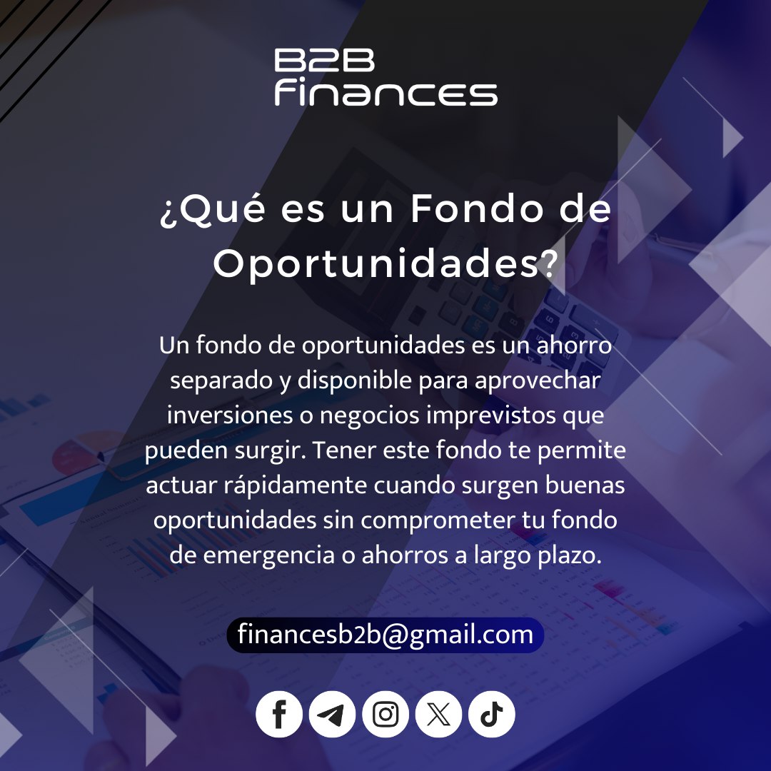 B2bFinances's tweet photo. Conozcamos un poco que es un fondo de oportunidades 📊
📊
📊
📊
📊

#b2bfinances #academiab2b #academiafinanciera #bolsadevalores #criptomonedas #forex #trading #España #brokerespaña #finanzas #inversión https://t.co/YzonxJCX0g